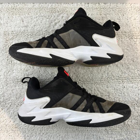 NIKE AIR JORDAN ONE TAKE 3 BLACK-BRIGHT CRIMSON-WHITE SZ 8 (DC7701-001) - Picture 5 of 14